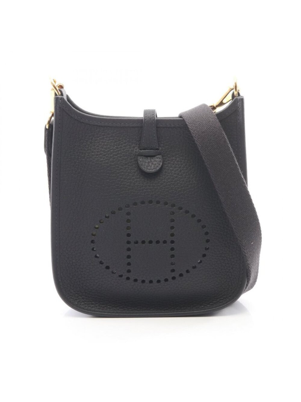 Hermes Shoulder Bag Evelyne TPM Canvas Leather Amazone